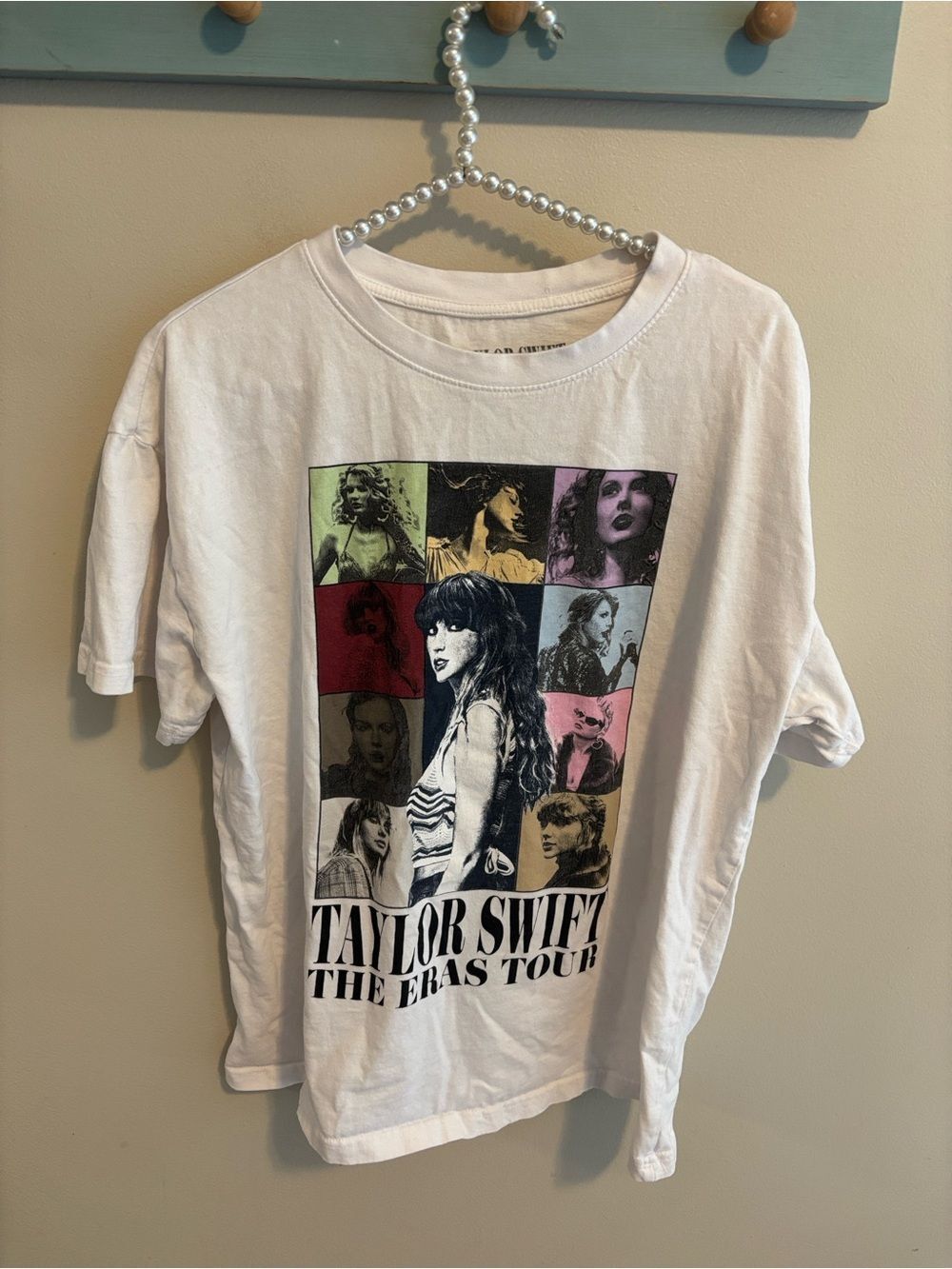 Taylor Swift The Eras Tour Official Merch T-Shirt White 2023 US Tour Dates Large